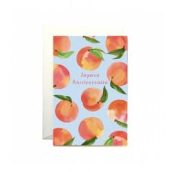 Carte d'anniversaire "Pêches" - Quartier Libre