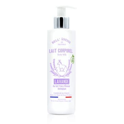 Lait corps au lait d'ânesse bio 250 ml lavande 250ml - bell' ânesse en provence - bell' ânesse en provence