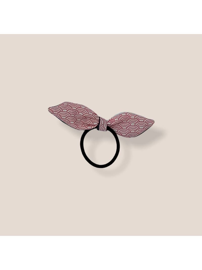 Elastique pour cheveux Flamants roses Vagues roses