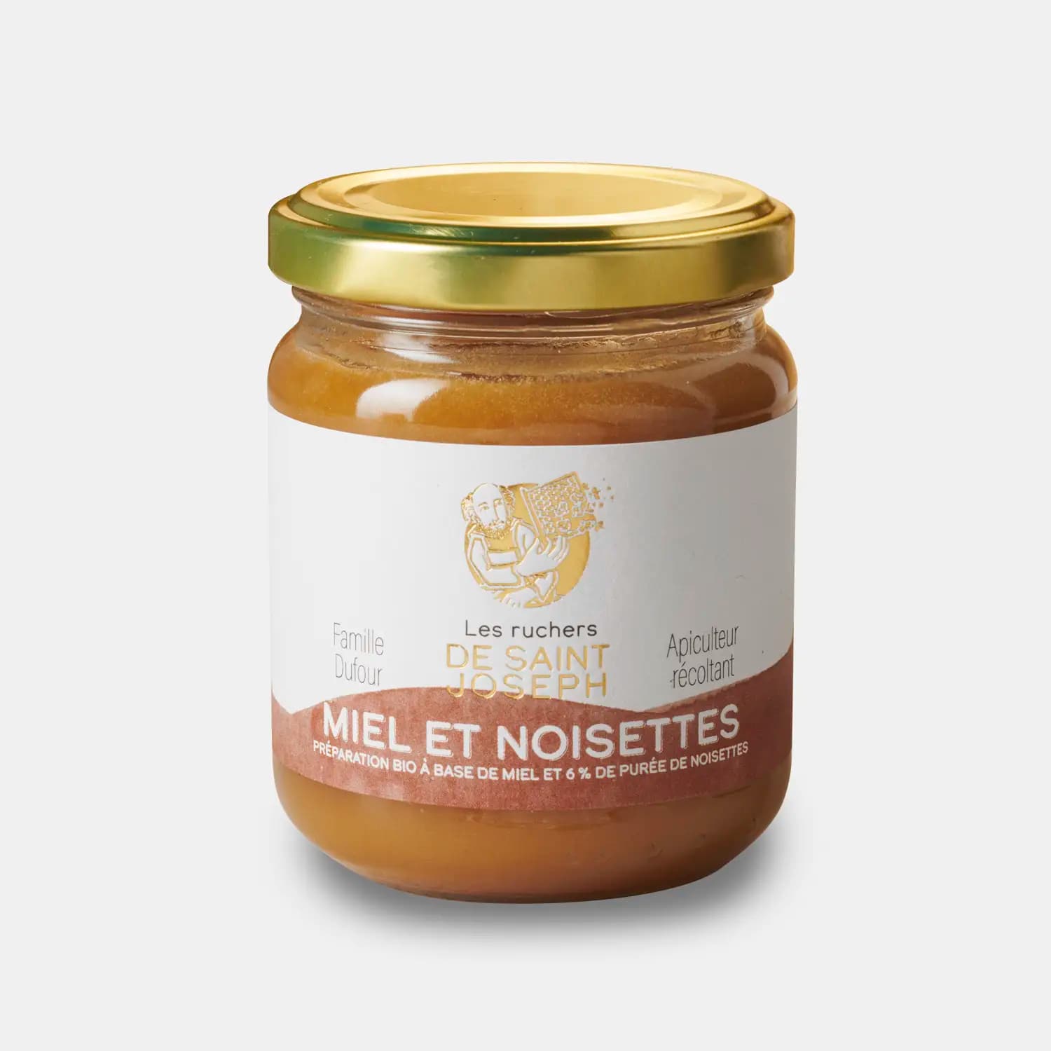 Préparation de miel et noisettes