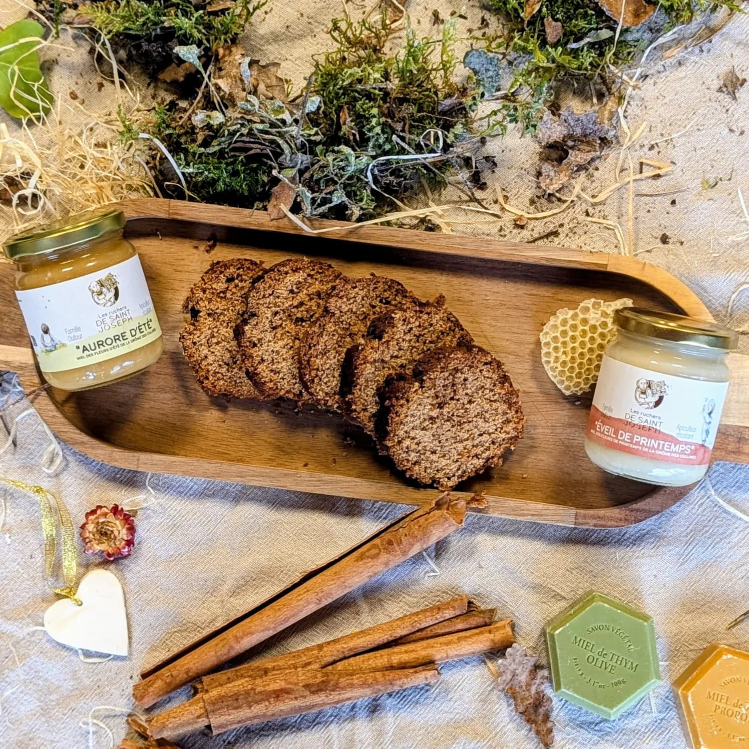 Coffret Gourmand Miel et Pain d'Épices "L'Écrin de Partage"