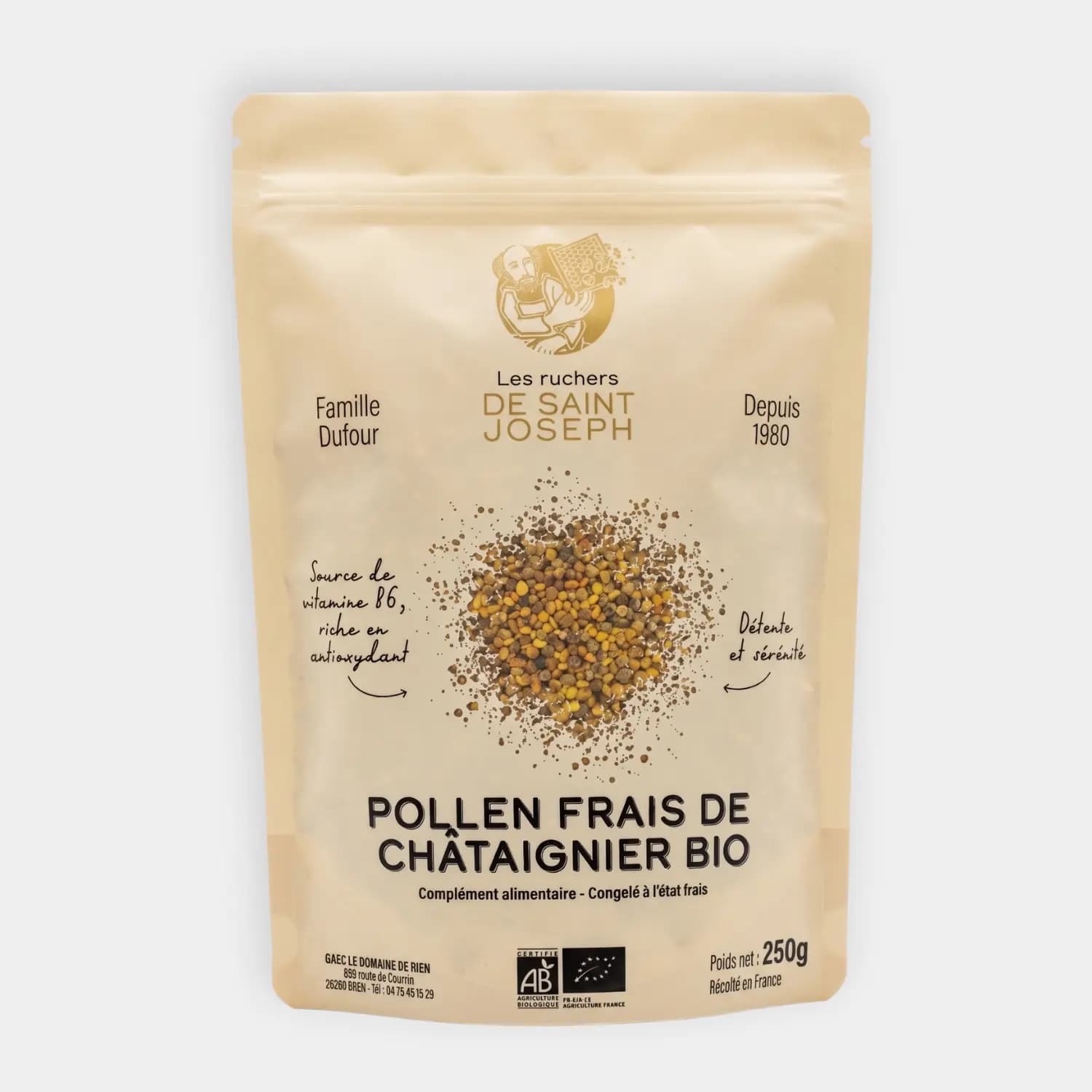 Pollen de chataignier frais