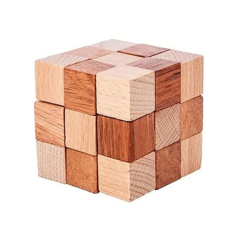 Casse-Tête Chinois en Bois Cube