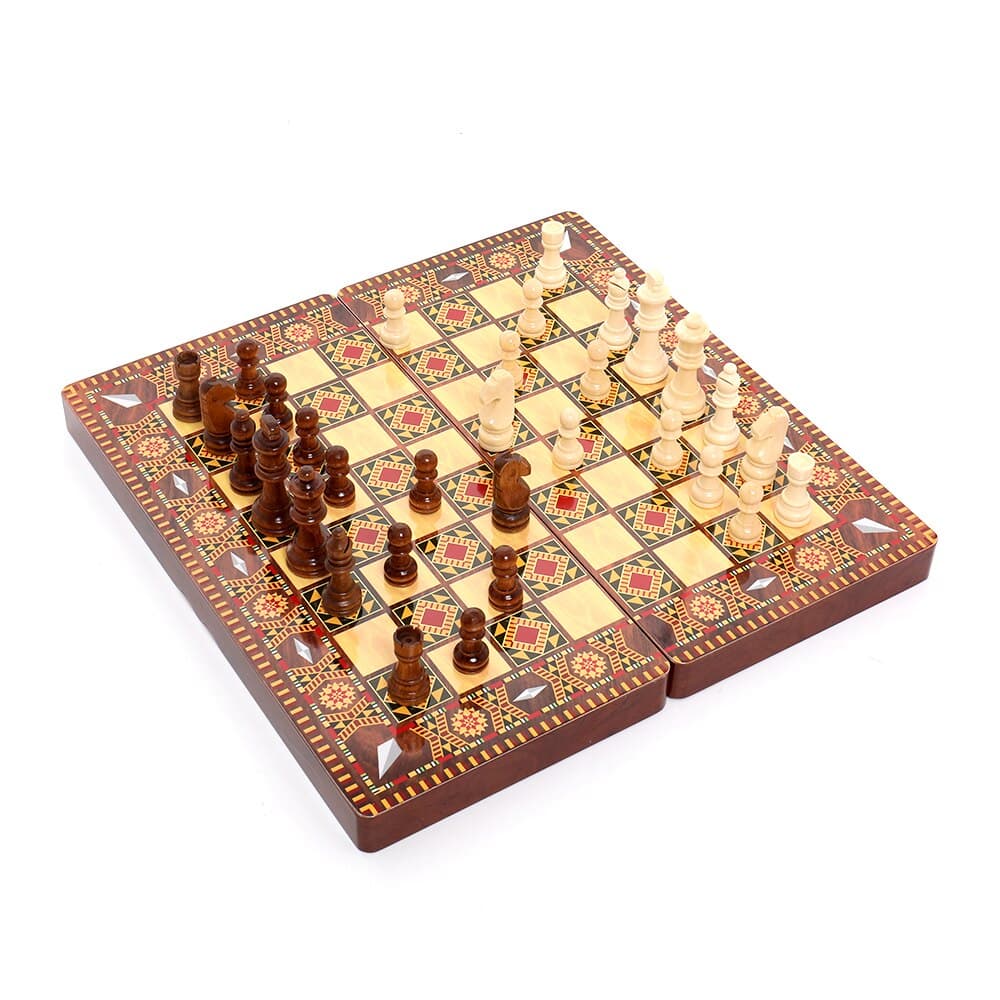 Jeu d'Échec en Bois Luxueux