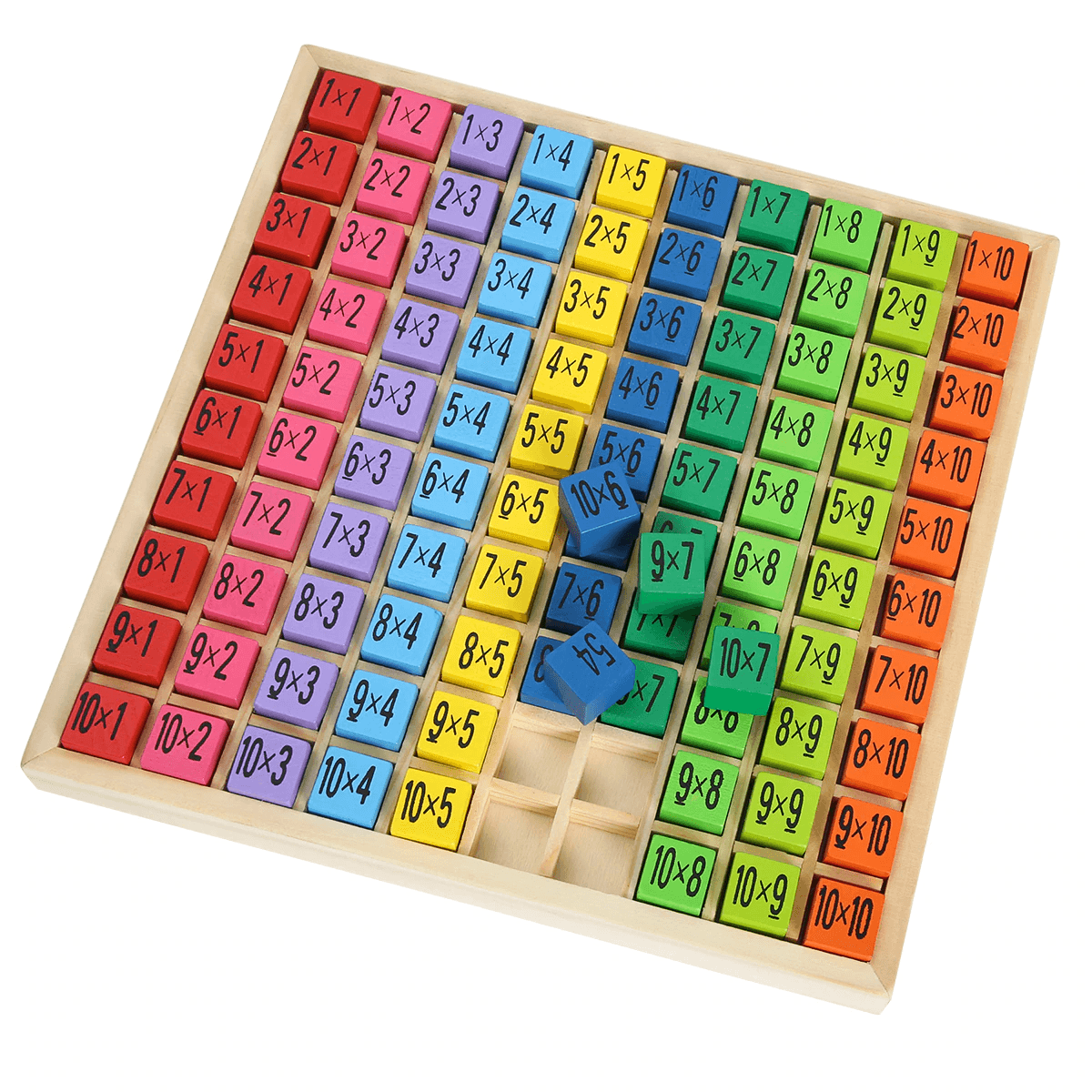 Jeu en Bois Table de Multiplication