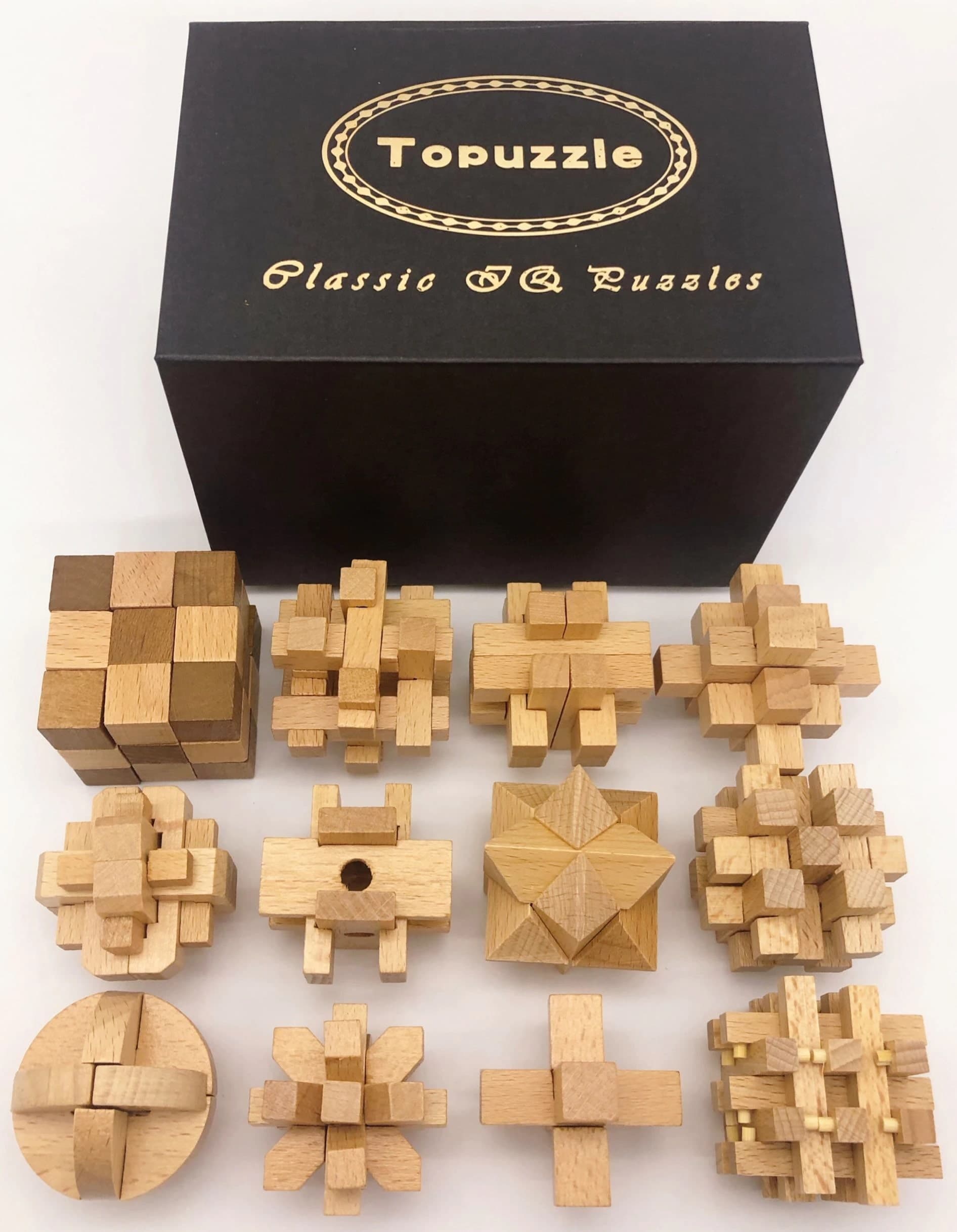 Pack de 12 Casse-Têtes en Bois