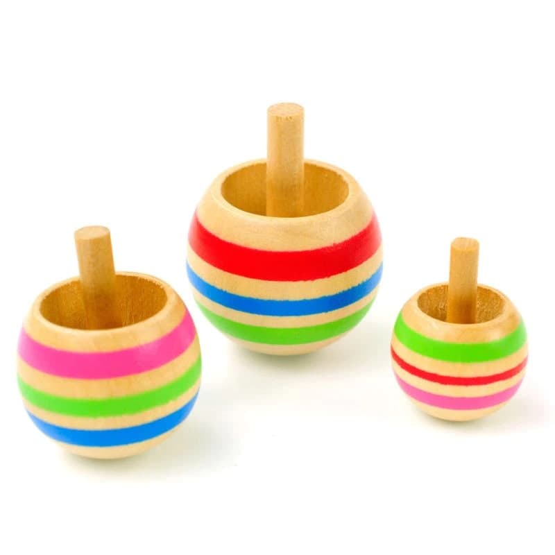 Pack de 3 Toupies en Bois
