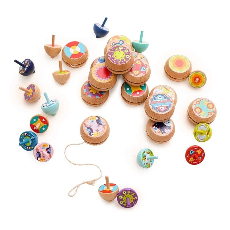Yo-yo et Toupie en Bois Bois