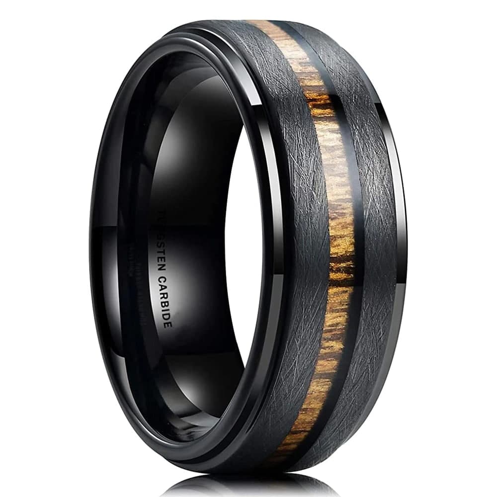 Bague en Bois d'Ébène 7