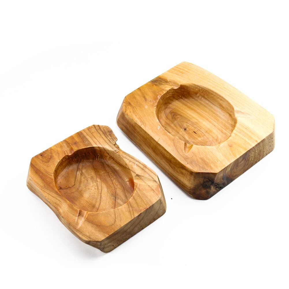 Cendrier en Bois de Chêne Grand