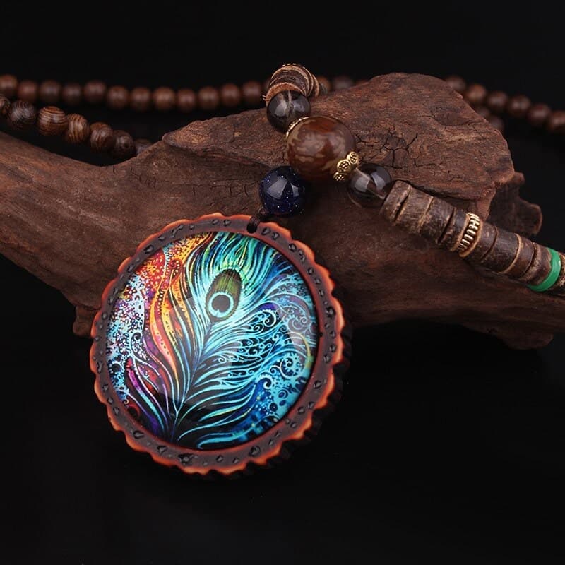 Collier en Bois d'Ébène