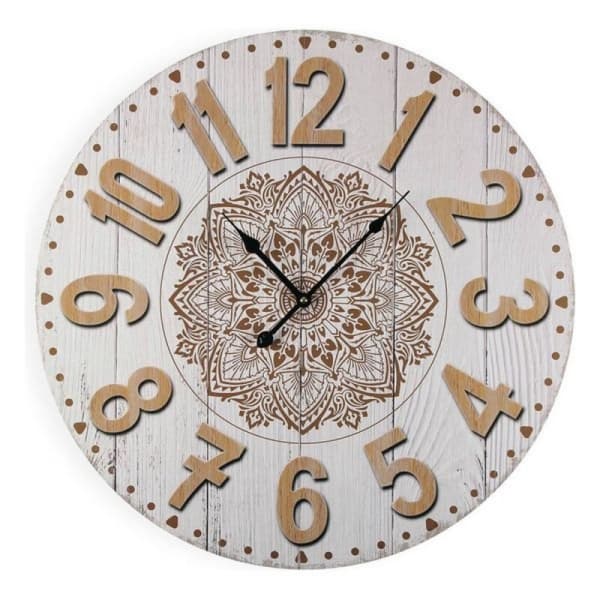 Horloge Murale en Bois Clair