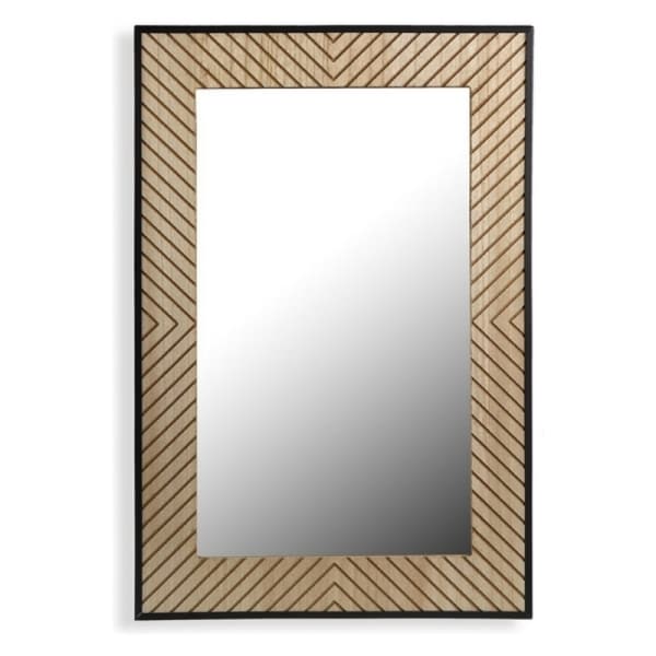 Miroir Mural Rectangulaire en Bois