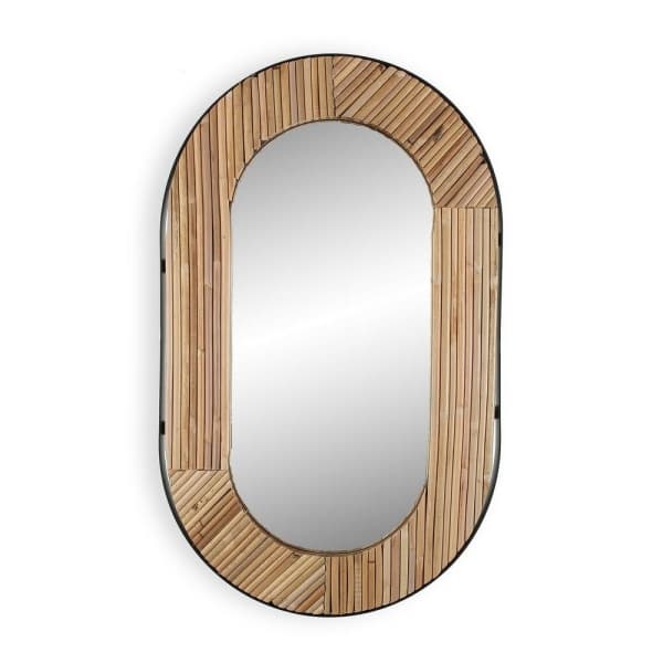 Miroir Mural en Bambou