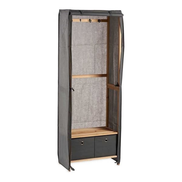 Porte-Manteau en Bois Gris