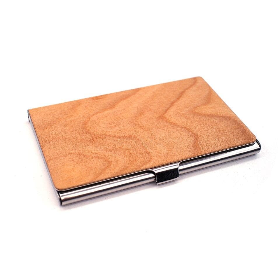 Porte-Cartes en Bois de Sapin