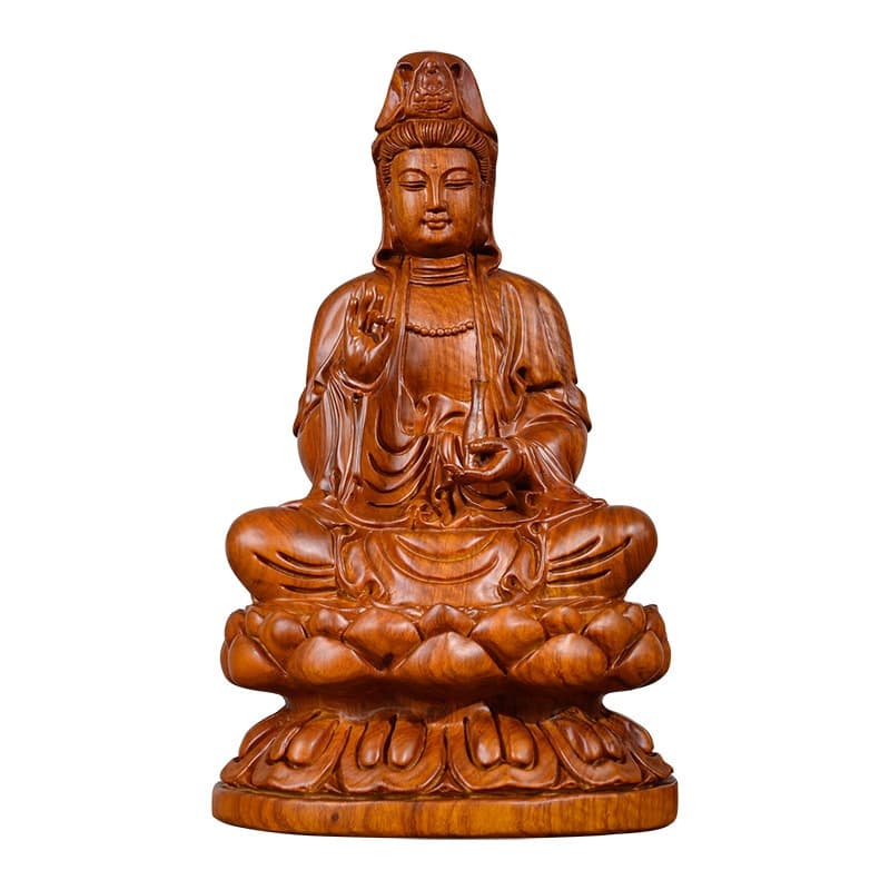 Statue en Bois Bouddha Thaïlandais 13CM