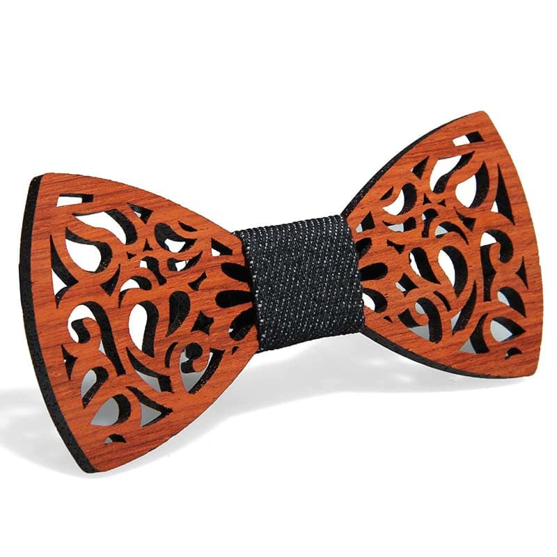 Nœud Papillon dentelle en Bois, Réglable