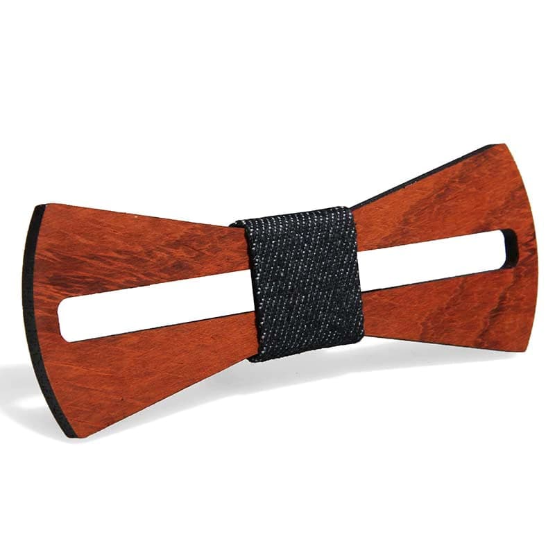 Nœud Papillon en Bois stylisé