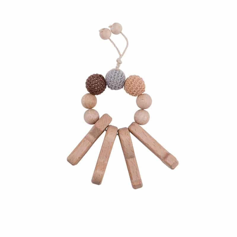 Hochet en bois pour enfants