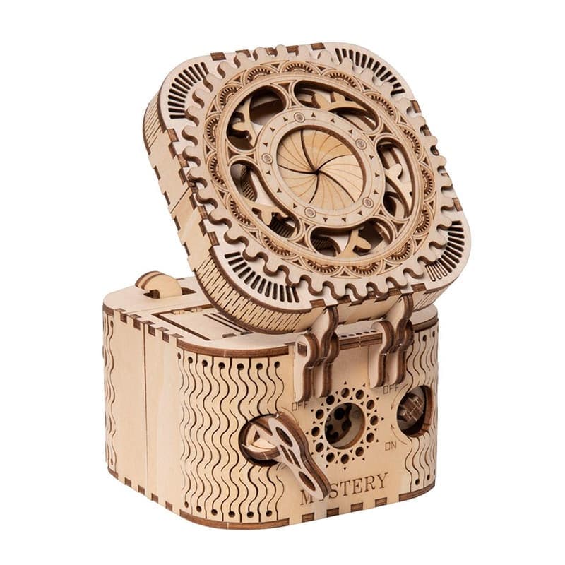 Puzzle 3D boîte aux trésors en bois