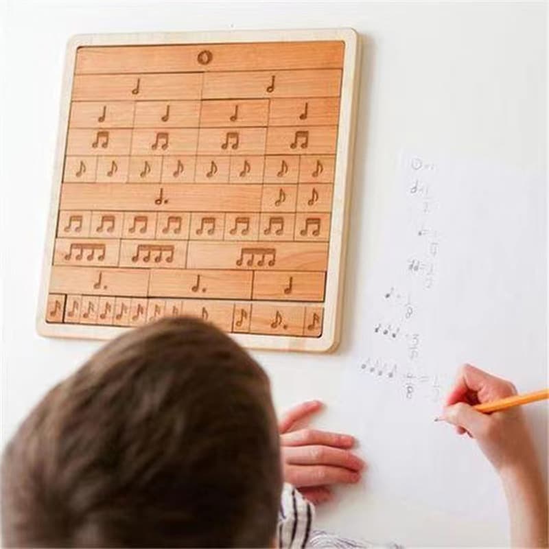 Puzzle de bois d'apprentissage de musique