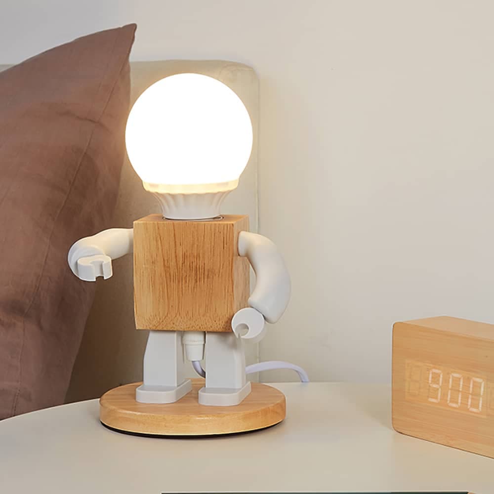 Décoration bois lumineuse petit bonhomme