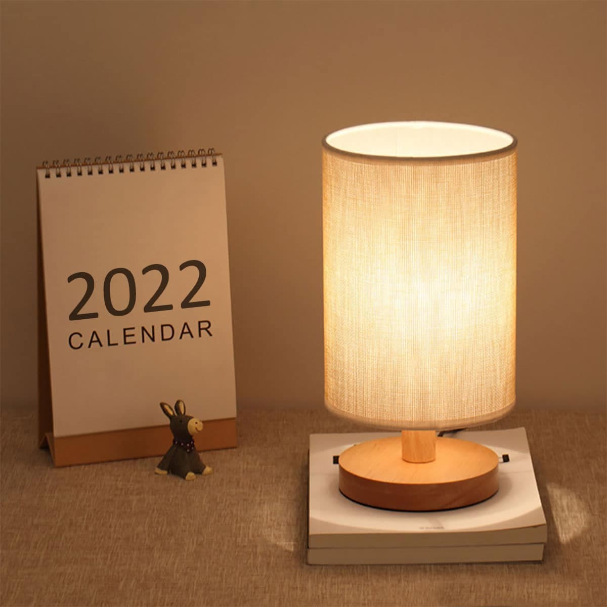 Décoration bois lampe de chevet ou de bureau raffinée