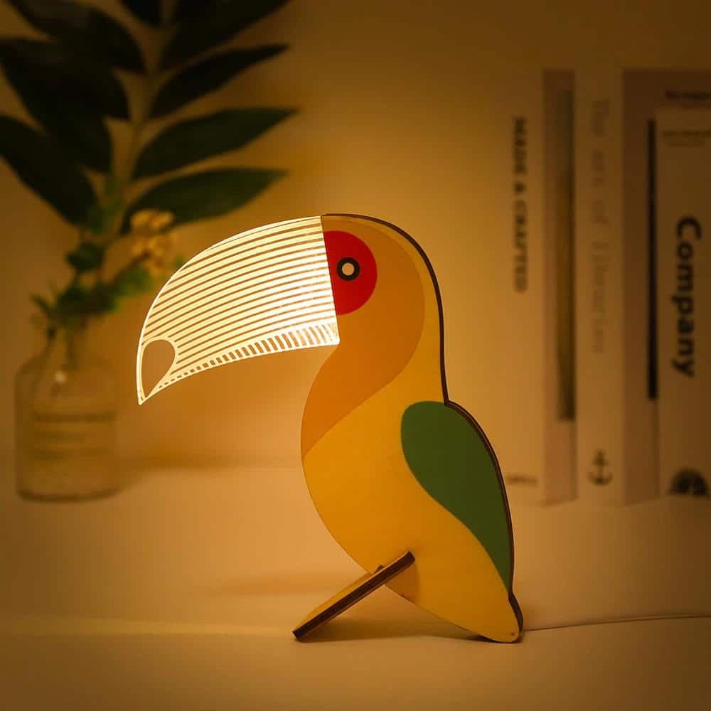 Veilleuse en Bois Toucan