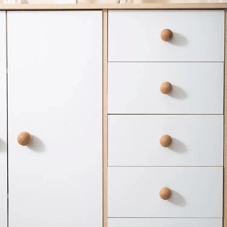 Boule en Bois Style Poignée pour Placard