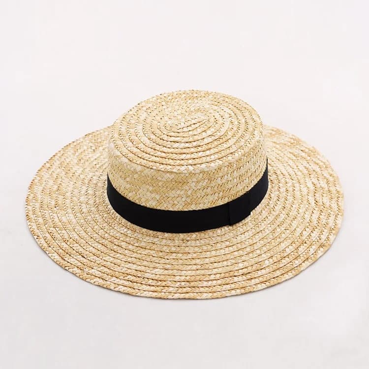 Chapeau de Paille avec Bandeau Noir