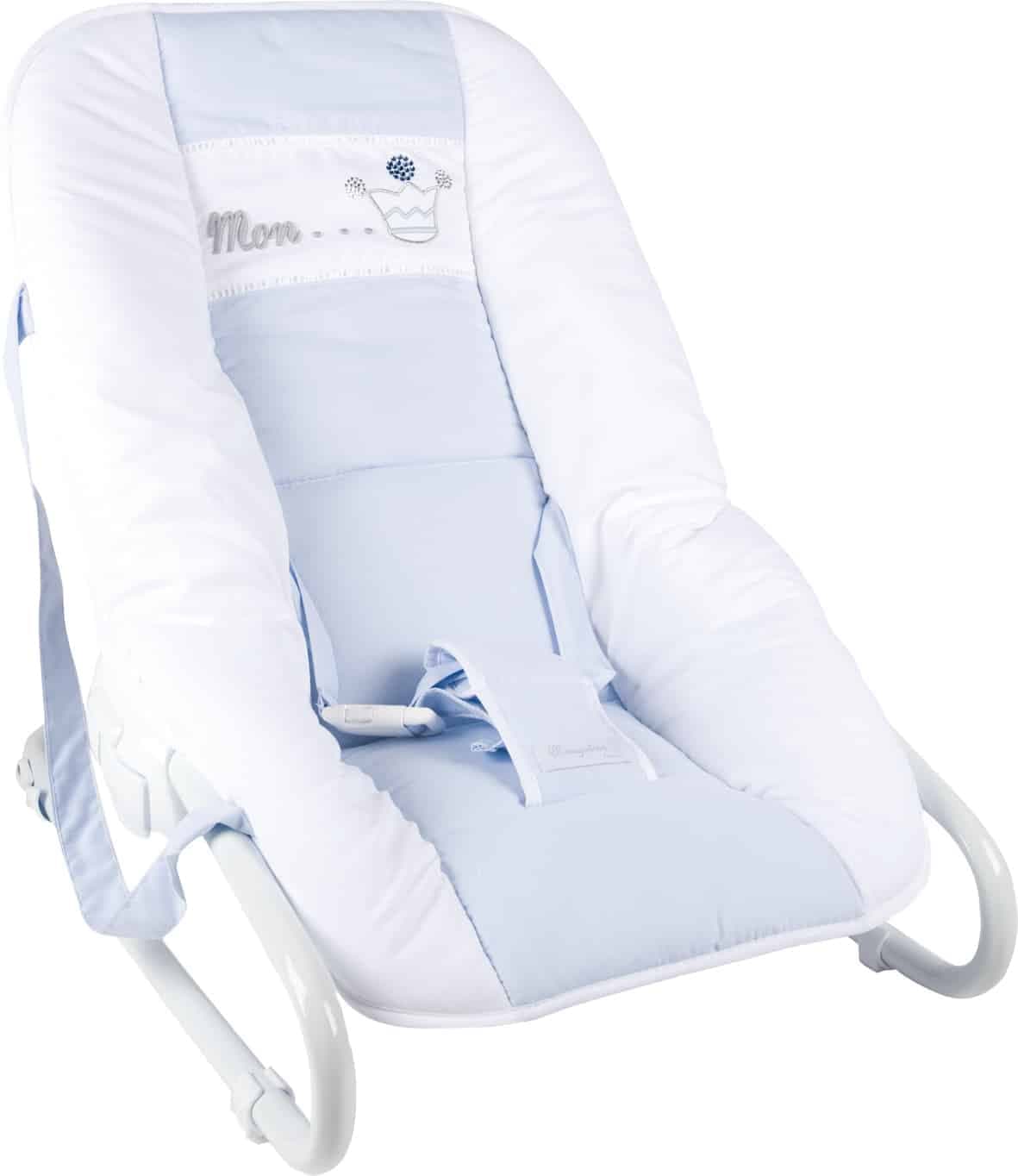 Transat bébé Garçon Strass Swarovski Prince Bleu Transat Complet