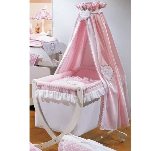 Ciel De Lit bébé Fille Emma Rose Ciel de Lit + Flèche De Lit sur Socle