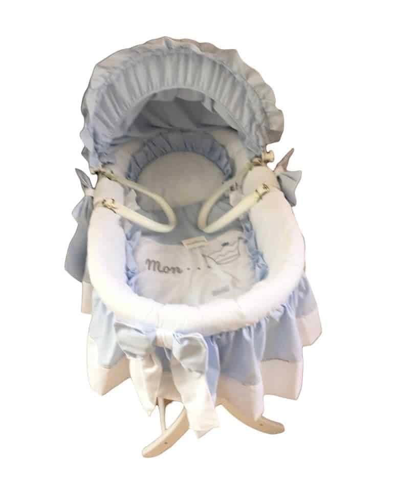 Couffin bébé Strass Swarovski Prince Bleu Couffin Complet