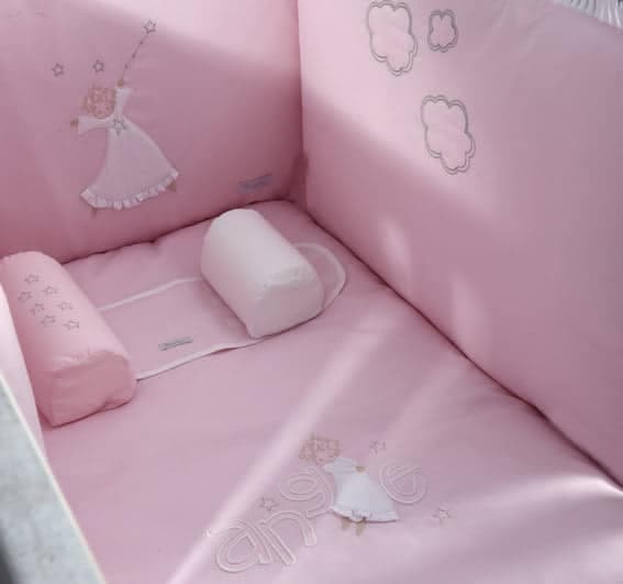 Édredon bébé Déhoussable Ange Rose 60X120 SANS COUETTE