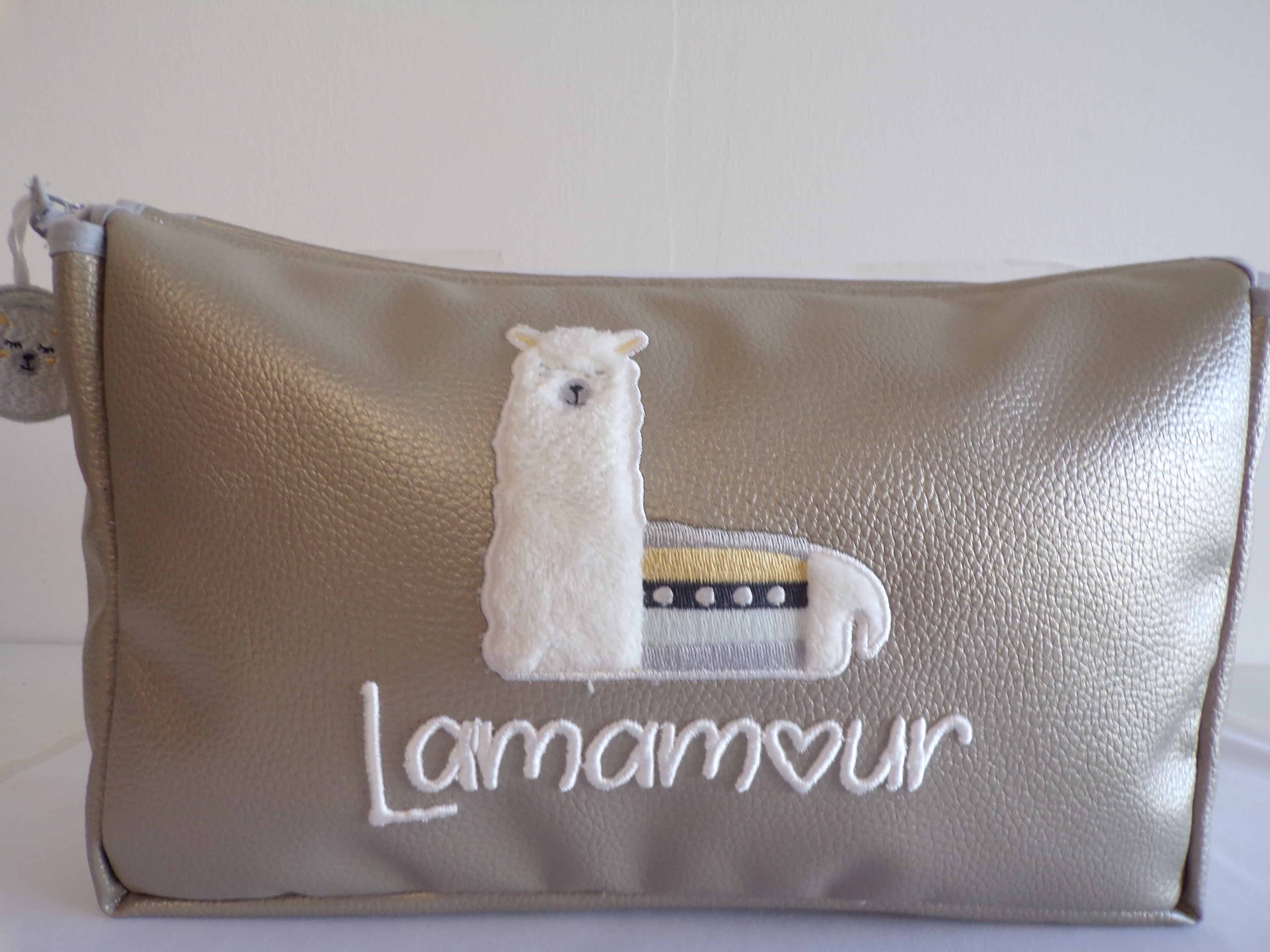 Trousse De Toilette bébé Doré Lamamour Gris