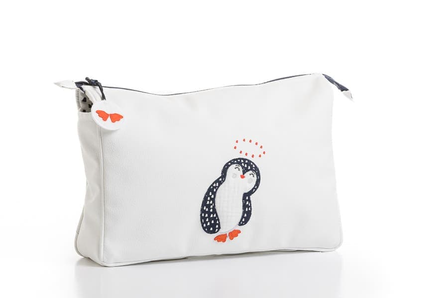 Trousse De Toilette bébé Pingouin Blanc