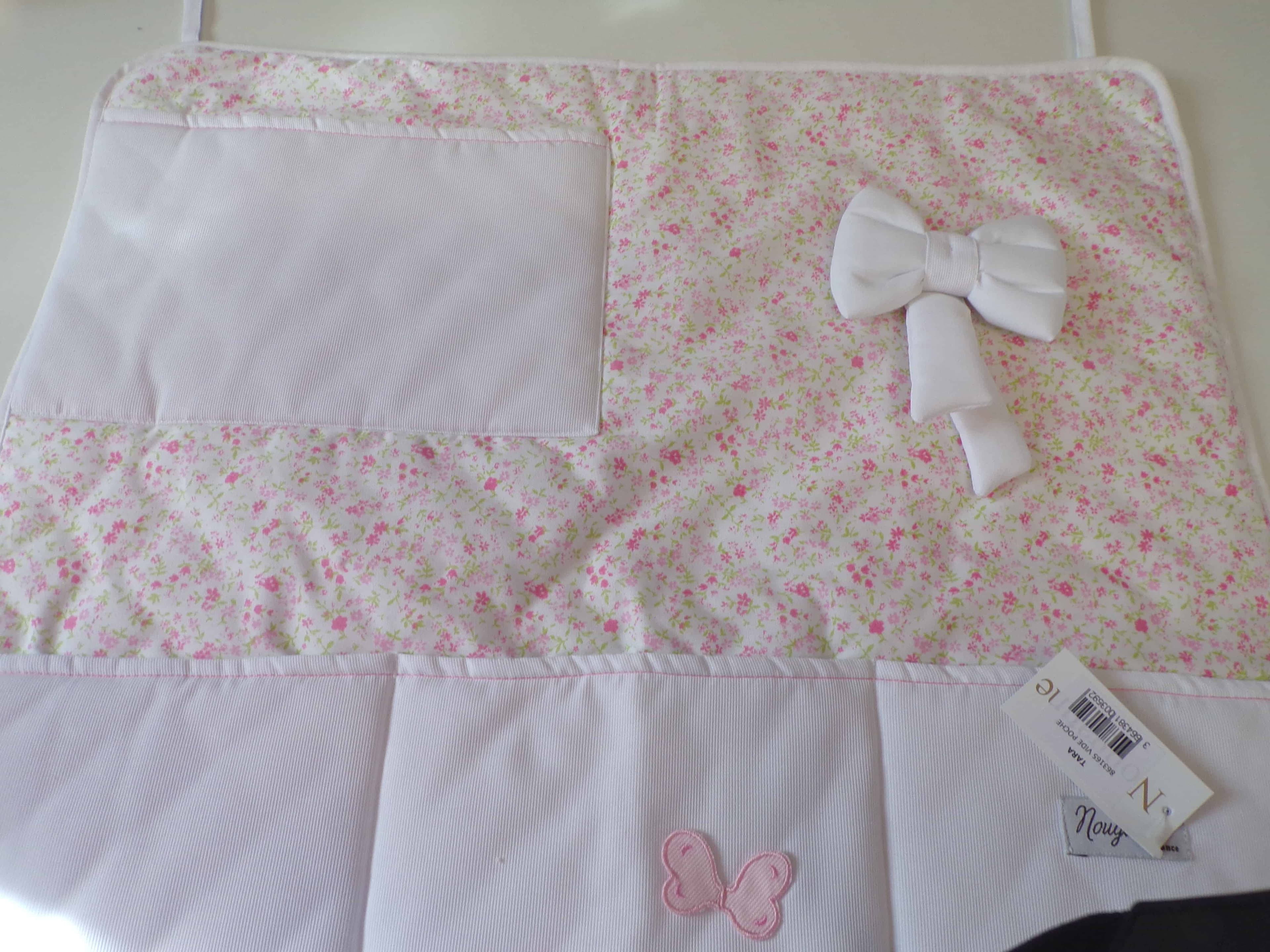 Vide Poche Lit bébé Coton Fleurs Tara