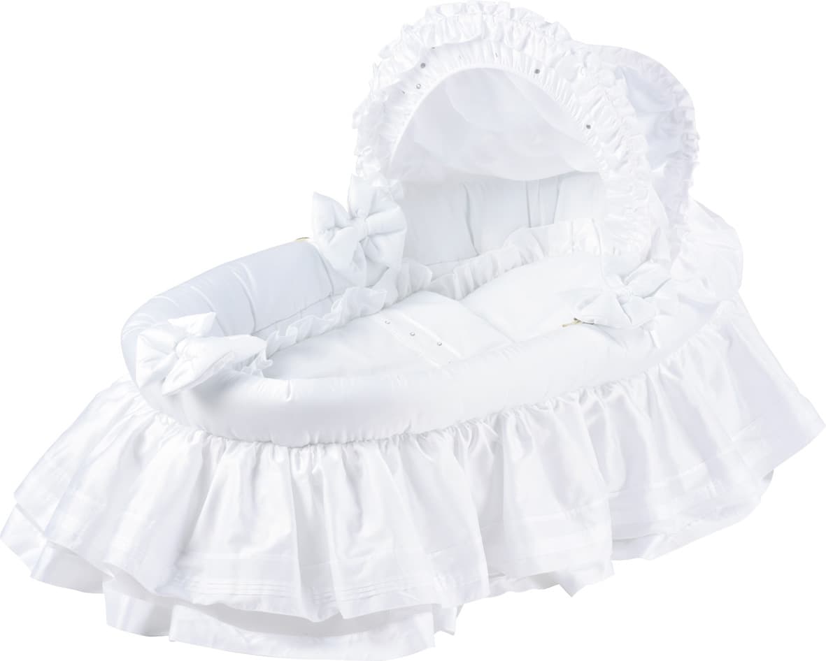 Couffin bébé Osier Tissu Blanc 100% coton Pure Habillage Tissus De Couffin Seul