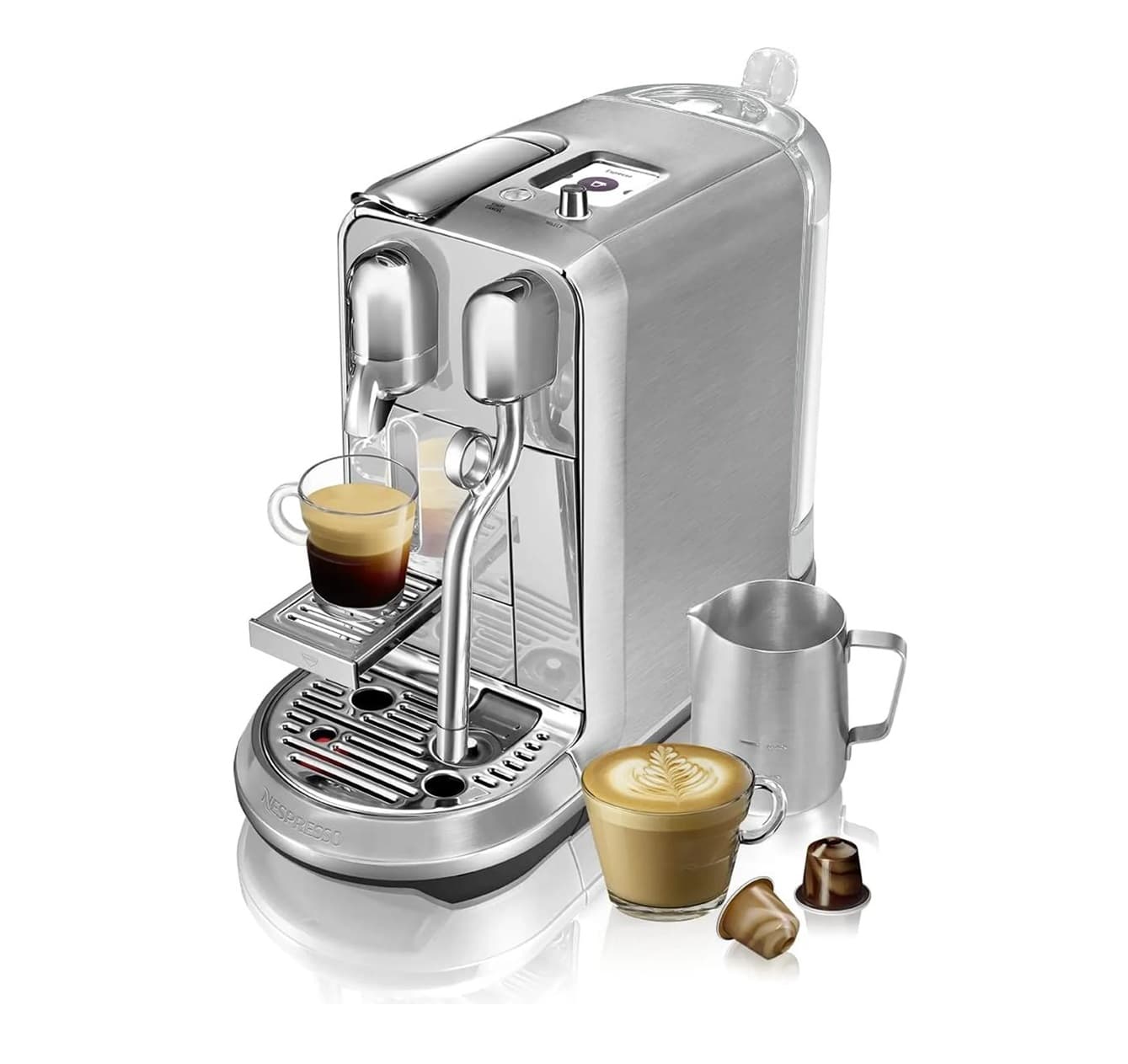 SAGE SNE800BSS4EGE1 Nespresso The Creatista Plus Kapselmaschine Edelstahl