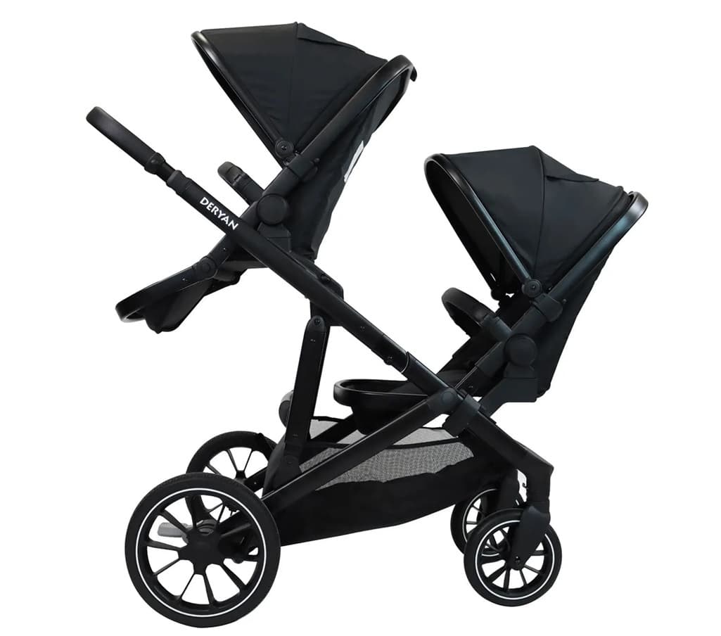 DERYAN Evy V2 Kinderwagen - Zwillingswagen - Erweiterbar