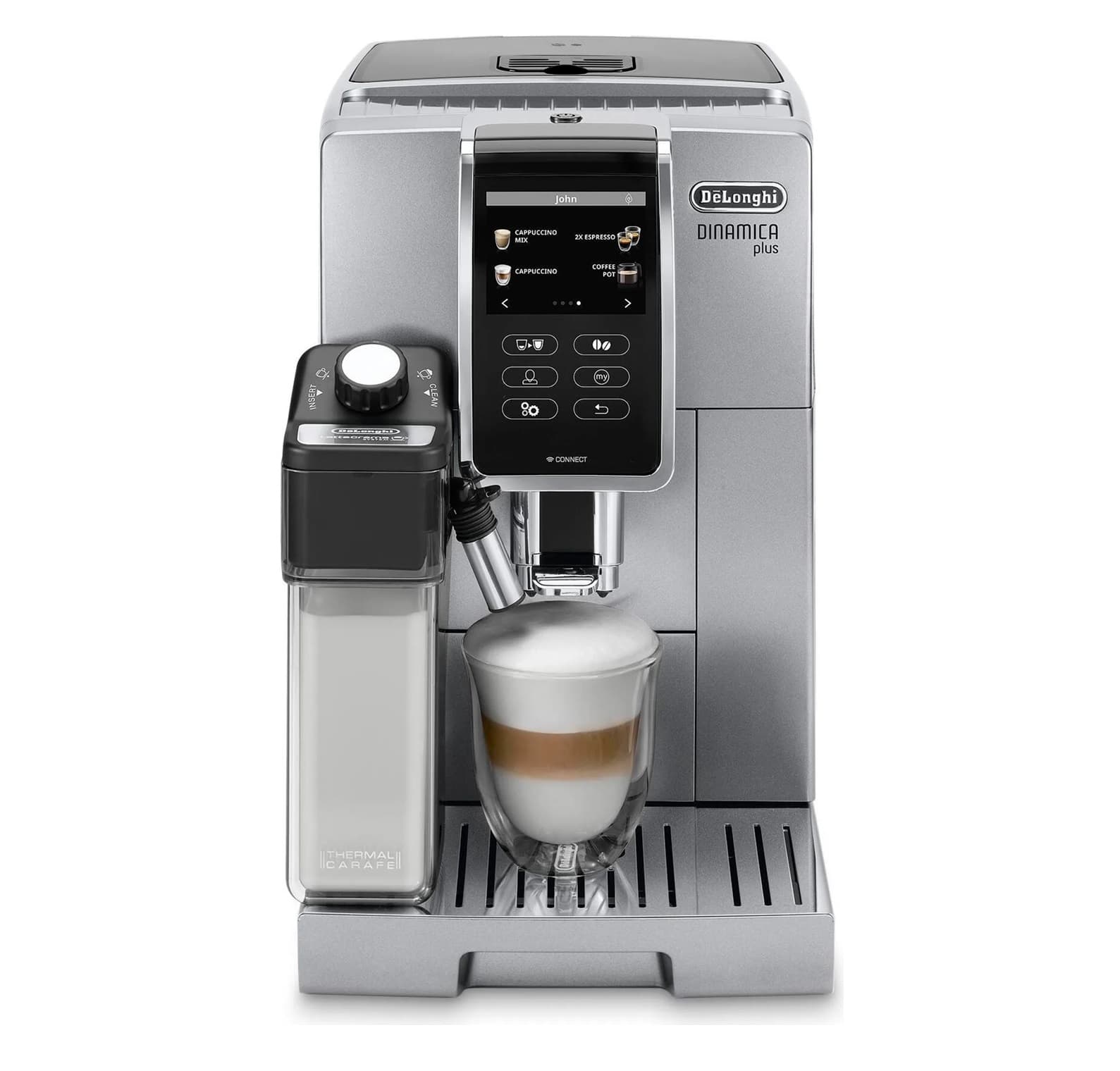 DeLonghi ECAM 370.95 S Dinamica Plus Kaffeevollautomat silber