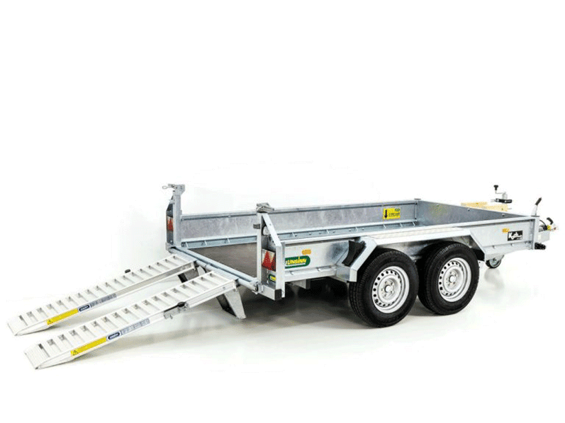 Unsinn Baumaschinenanhänger UBA 160x306cm 3,5t|Schwenk-Rampen-Neu