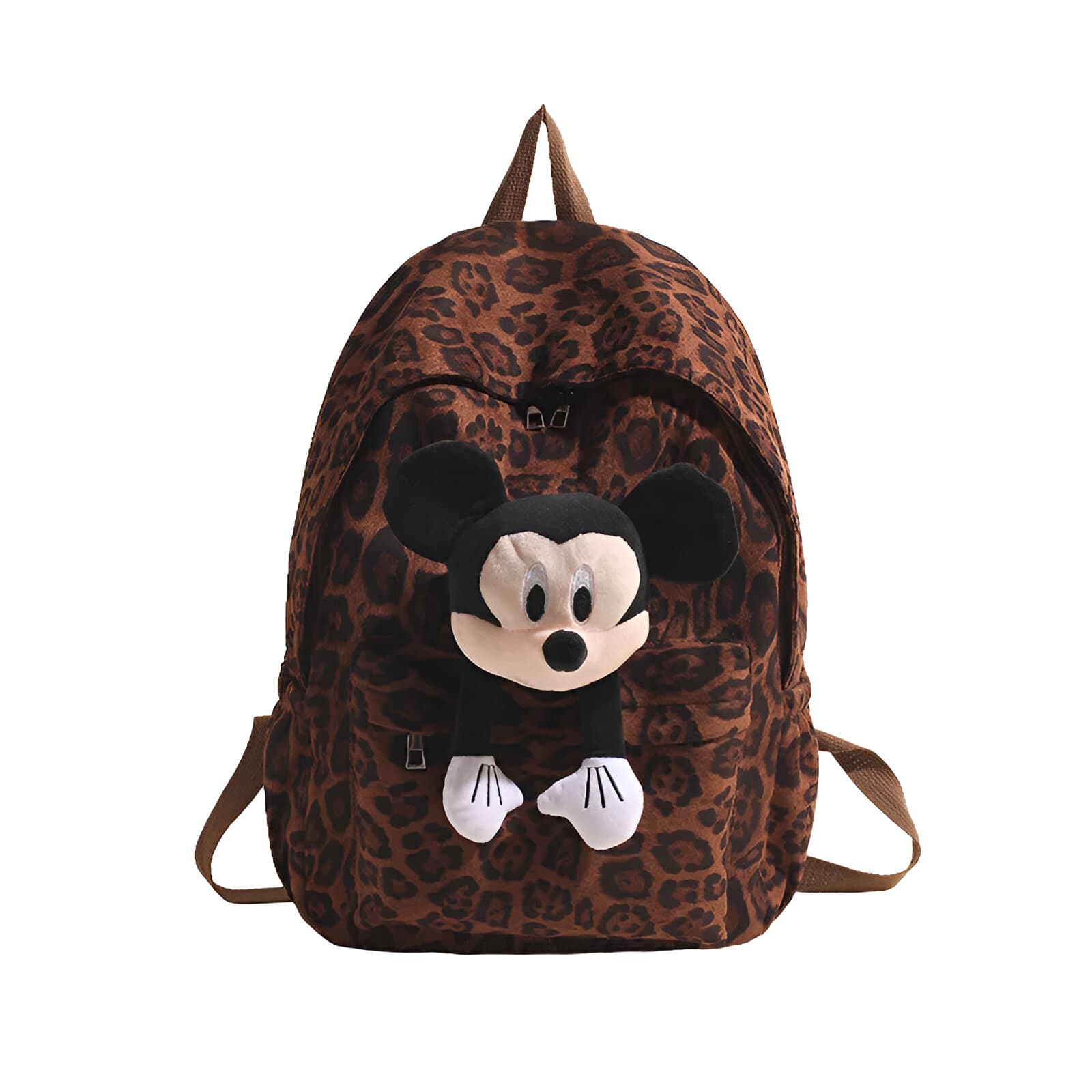 Rugzak met Luipaardprint en Mickey Mouse (Kleur: 2)