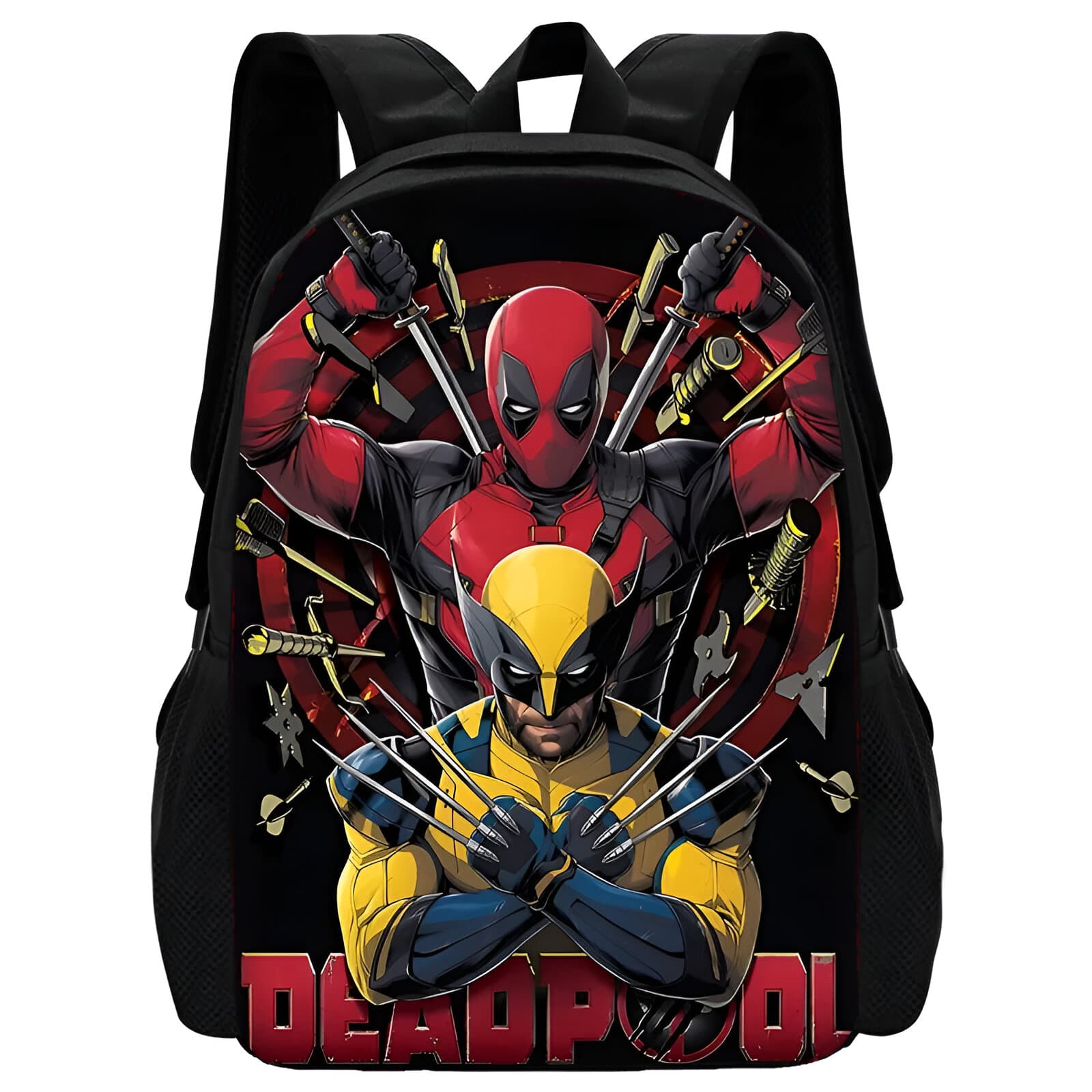 Deadpool Rugzak met Rode en Zwarte Accenten (Stijl: 3)