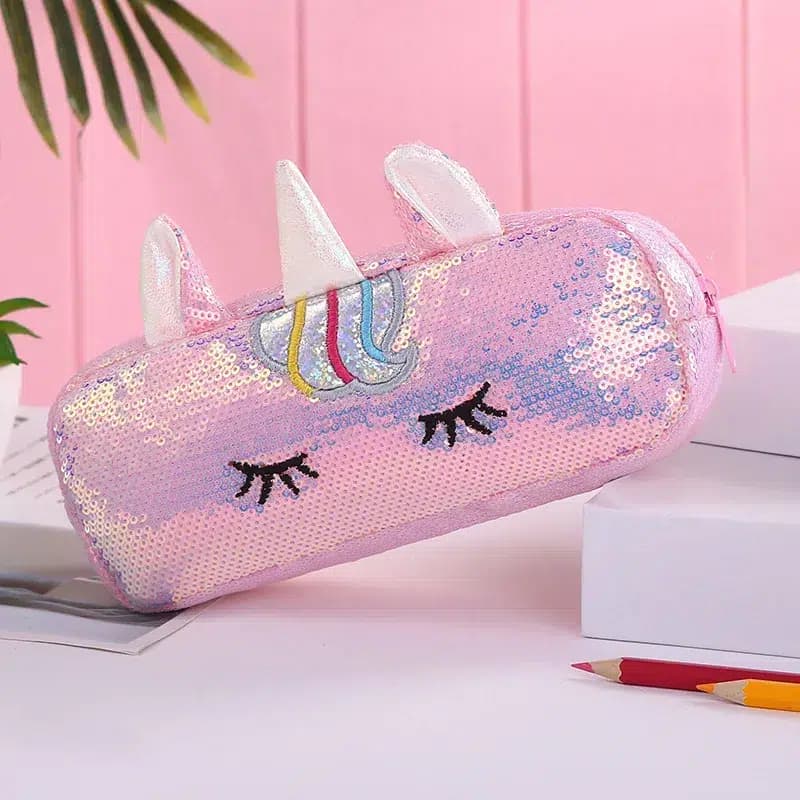 Kawaii Etui met 3D Eenhoorn Details
