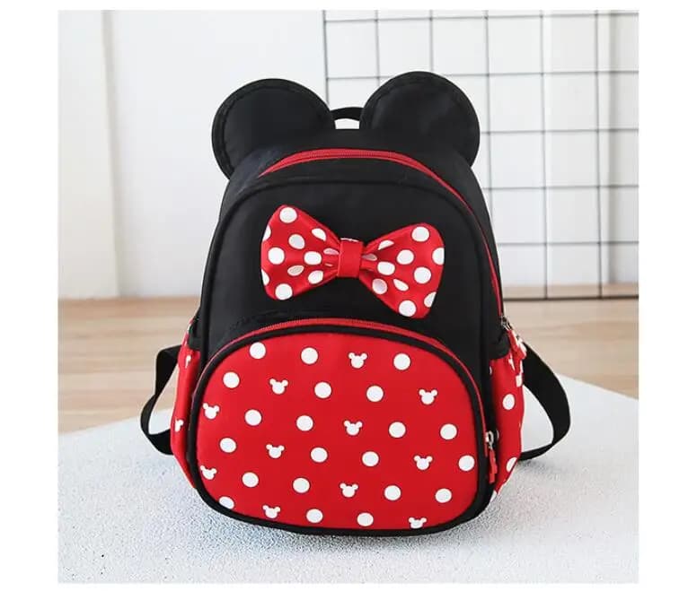 Minnie Rugzak Zwart Rood Met Oren