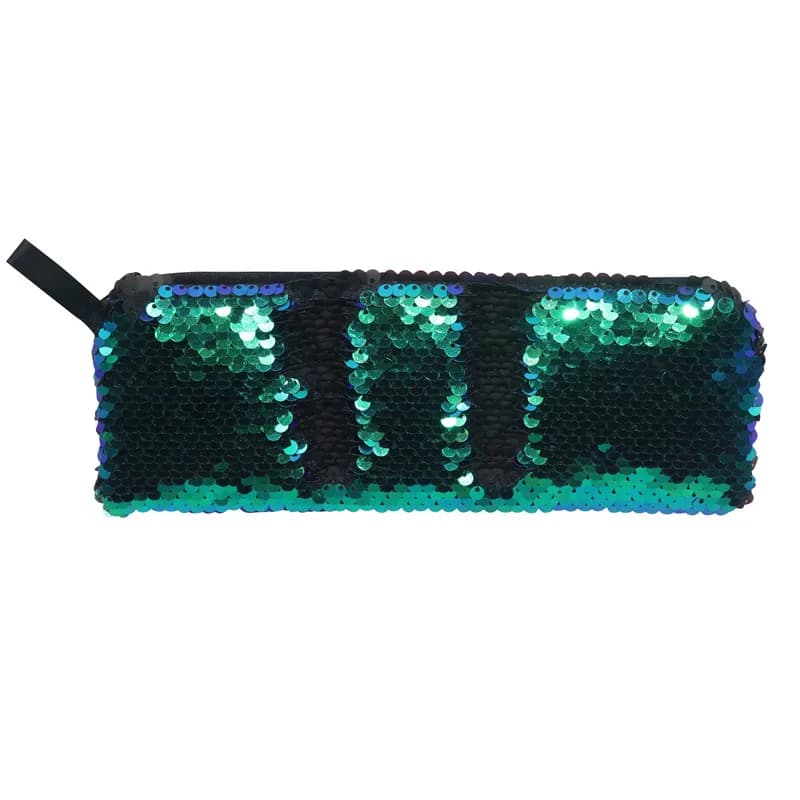 Groene Reversible Pailletten Etui Rectangulaire
