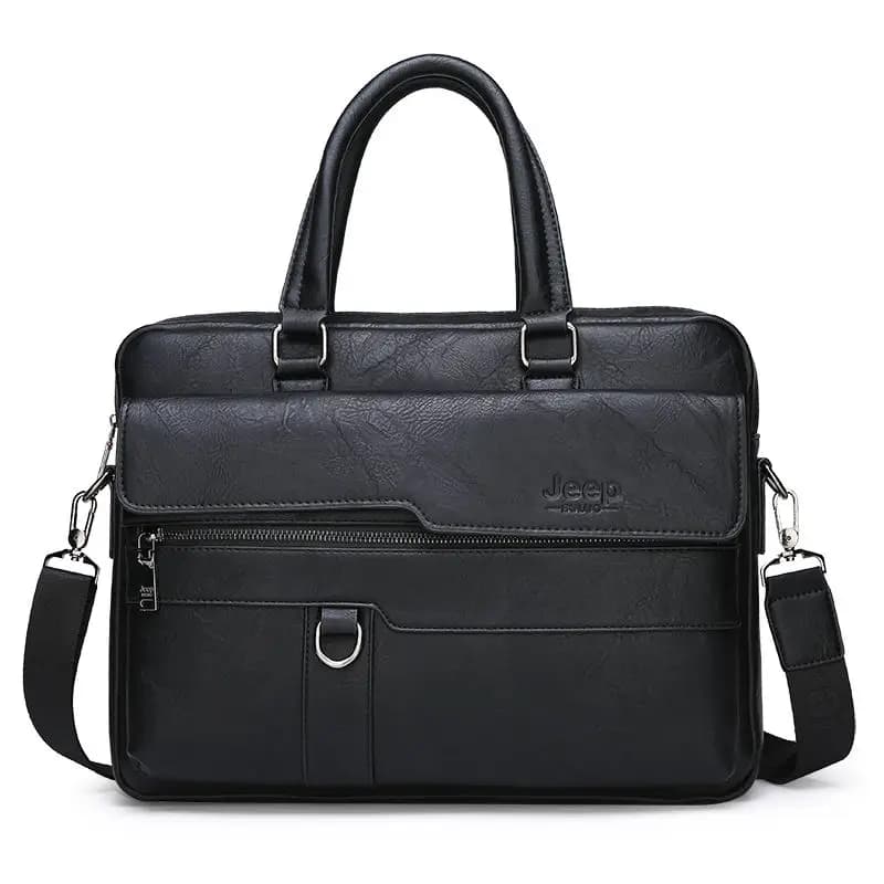Elegante leren tassen met verfijnde details (Model: Zwart)