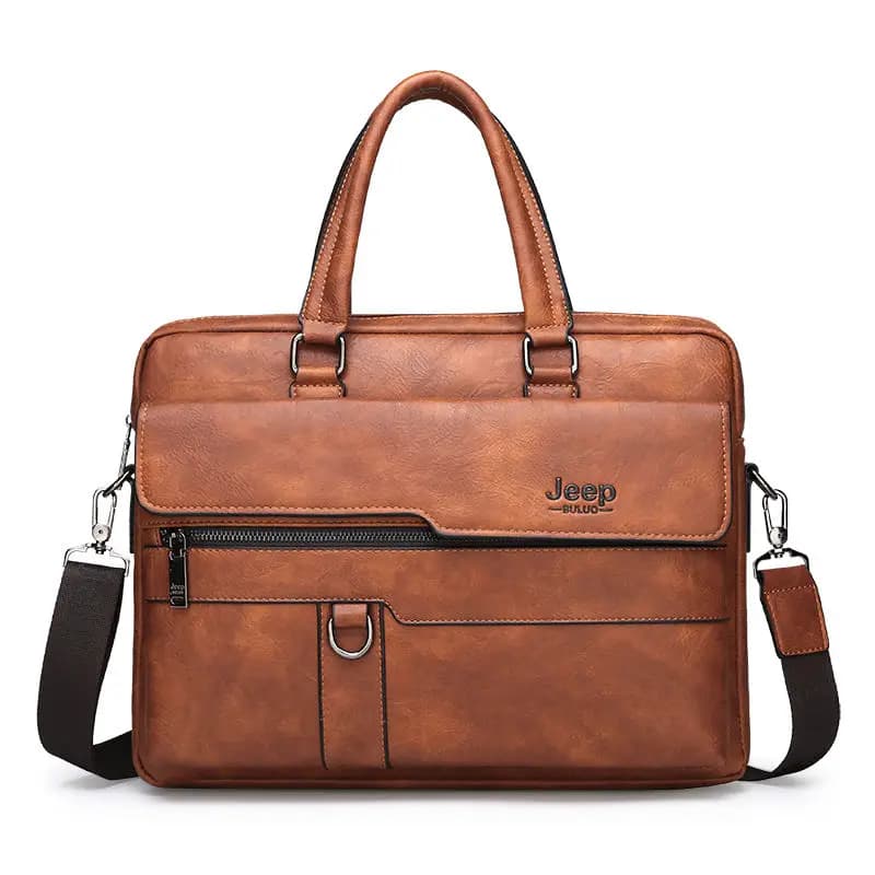 Elegante leren tassen met verfijnde details (Model: Bruin)